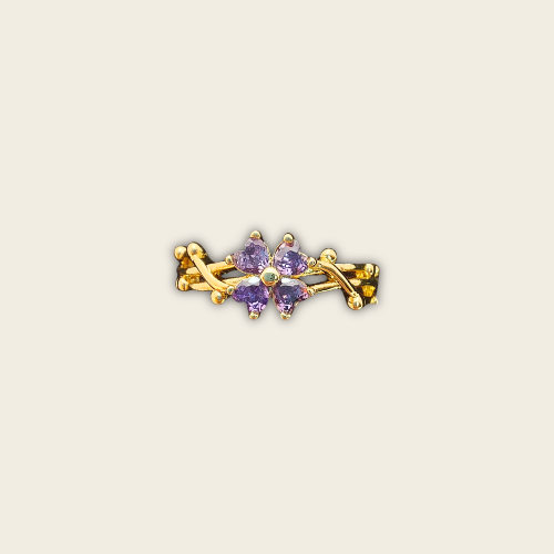 Anillo Flor de Amatista